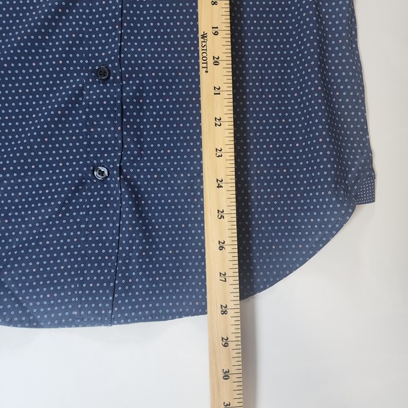 Con.Struct Shirt Mens S Lot of 2 Slim Fit 4 Way Stretch Geometric Polka Dots NEW - Picture 9 of 16